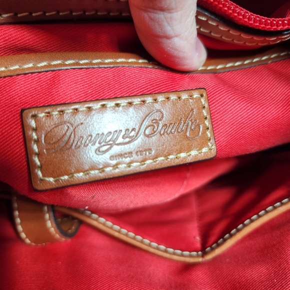 Dooney & Bourke Lexington Red Pebble Leather Tote Bag - Picture 12 of 16